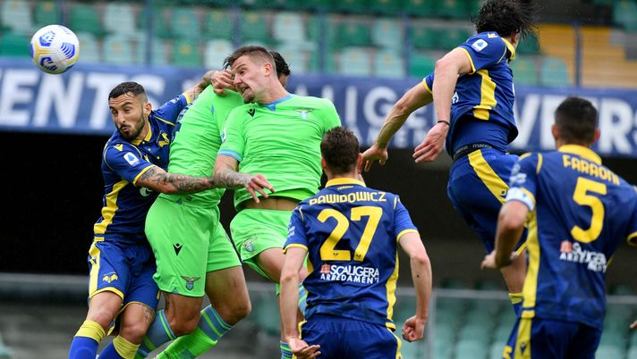 Il colpo di testa di Milinkovic 