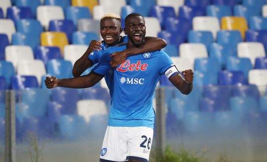 (Photo by Maurizio Lagana/Getty Images) napoli koulibaly osimhen coppa africa