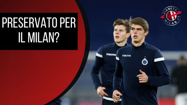 Charles De Ketelaere, obiettivo del Milan, escluso dalla Supercoppa di Belgio