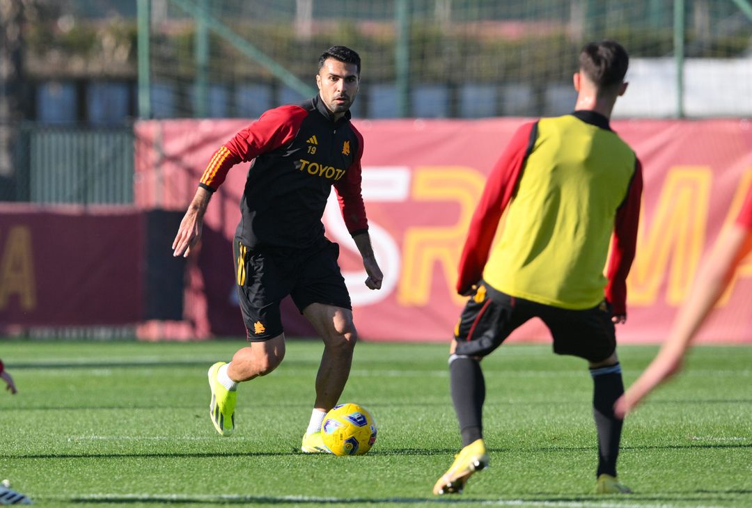 Roma, l’ultimo allenamento prima della partenza per Riyad – FOTOGALLERY - immagine 19