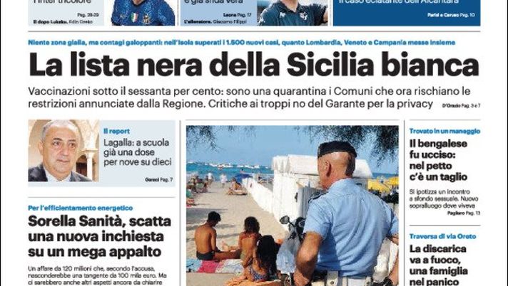 Prima Pagina, Giornale di Sicilia: “Per il Palermo contro il Picerno è già sfida vera”  Prima Pagina, Giornale di Sicilia: “Per il Palermo contro il Picerno è già sfida vera”