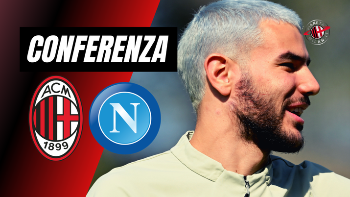 Conferenza stampa Theo Hernandez Milan-Napoli Champions League 2022-2023