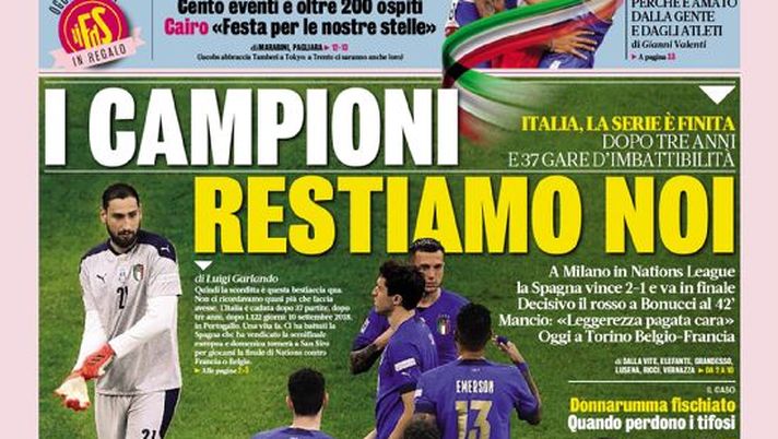 Prima Pagina, La Gazzetta dello Sport: “I campioni restiamo noi. Juve, riecco Icardi” Prima Pagina, La Gazzetta dello Sport: “I campioni restiamo noi. Juve, riecco Icardi” - immagine 1