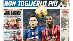 Prima Pagina, Tuttosport: “Ma che bel derby show. Max, non toglierlo più!”