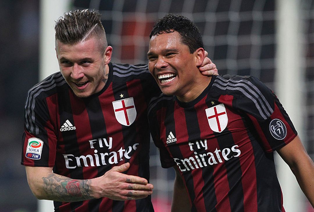  Juraj Kucka e Carlos Bacca del Milan esultano per la vittoria nel derby (credits: GETTY Images) 
