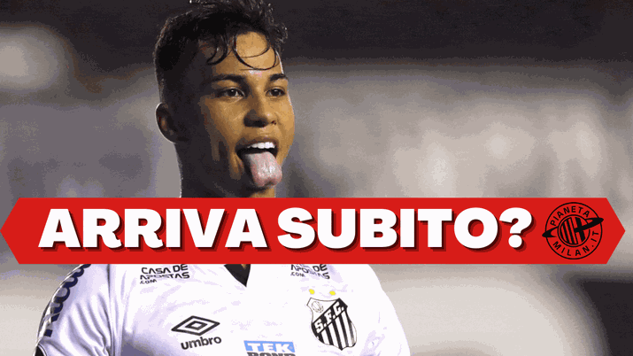 Kaio Jorge, attaccante del Santos e obiettivo di mercato del Milan (Getty Images) 