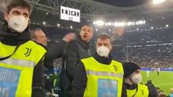 Juventus-Inter, Dzeko litiga con un tifoso bianconero: “Alzati se hai i co***oni!”