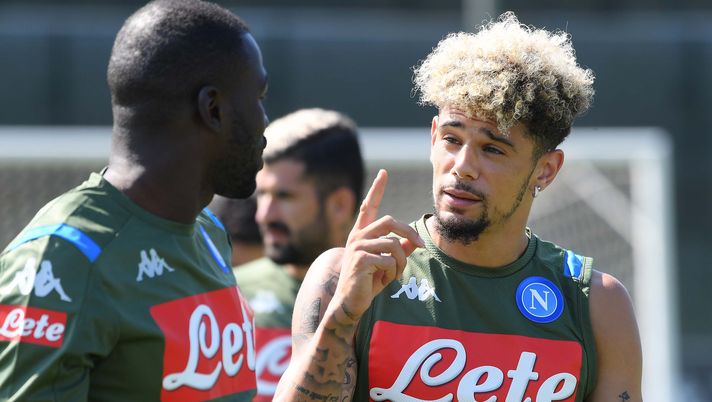 NAPLES, ITALY - AUGUST 21: Kevin Malcuit during a SSC Napoli training session on August 21, 2019 in Naples, Italy. (Photo by SSC NAPOLI/SSC NAPOLI via Getty Images ) NAPLES, ITALY - AUGUST 21: Kevin Malcuit during a SSC Napoli training session on August 21, 2019 in Naples, Italy. (Photo by SSC NAPOLI/SSC NAPOLI via Getty Images )