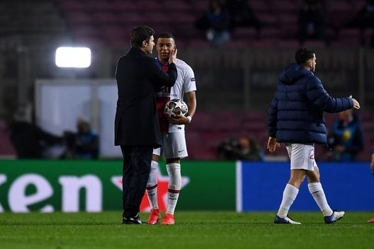 Pochettino Mbappé (getty images) Pochettino Mbappé (getty images)