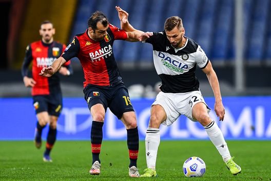 Goran Pandev, Genoa, e Fernando Llorente, Udinese (Getty Images) Goran Pandev, Genoa, e Fernando Llorente, Udinese (Getty Images)