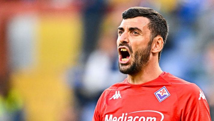 GENOA, ITALY - NOVEMBER 06: Pietro Terracciano of Fiorentina reacts during the Serie A match between UC Sampdoria and ACF Fiorentina at Stadio Luigi Ferraris on November 6, 2022 in Genoa, Italy. (Photo by Simone Arveda/Getty Images) Fiorentina, prove di formazione con Jovic: le ultime su Terracciano e Gonzalez - immagine 1