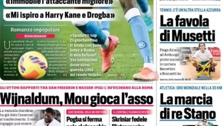 EDICOLA CDS – Skriniar fedele, l’Inter respira: il centrale slovacco resta - immagine 1