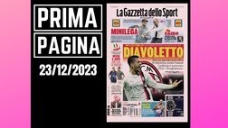 Prima pagina Gazzetta dello Sport: “Milan, Diavoletto”