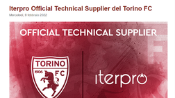 Torino, Iterpro è l’Official Technical Supplier dei granata