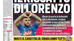 Prima Pagina, Corriere dello Sport: “Il riscatto di Lorenzo. Max e il caso Italia. Inter, effetto notte. La B di nuovo nel caos…”