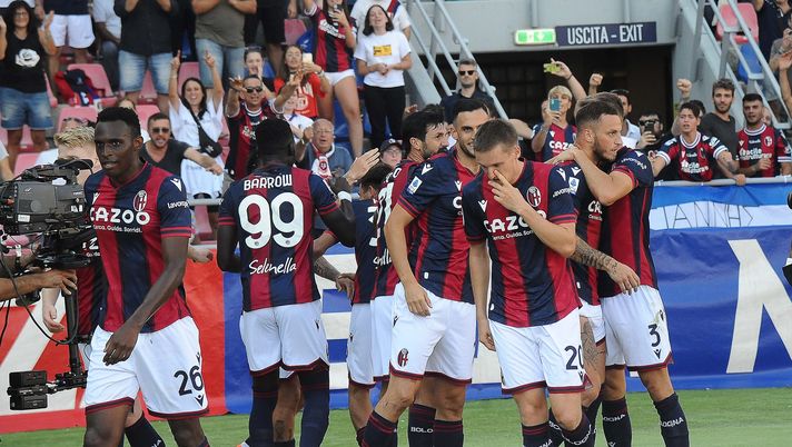 BOLOGNA, ITALY - SEPTEMBER 11: Marko Arnautocic of Bologna FC celebrates after scoring his team's second goal during the Serie A match between Bologna FC and ACF Fiorentina at Stadio Renato Dall'Ara on September 11, 2022 in Bologna, Italy. (Photo by Mario Carlini / Iguana Press/Getty Images) Aebischer: “Fiorentina? Vittoria arrivata dopo una settimana difficile” - immagine 1