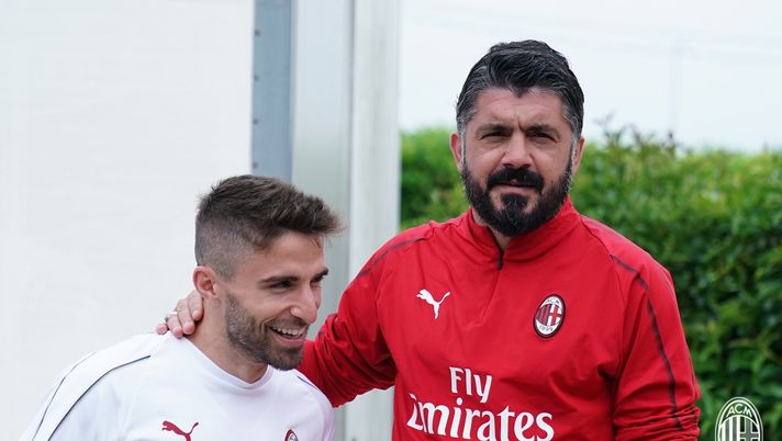 Gennaro Gattuso e Fabio Borini del Milan (credits: acmilan.com) Gennaro Gattuso e Fabio Borini del Milan (credits: acmilan.com)