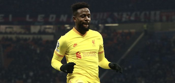 L'esultanza di Divock Origi per il suo gol in Milan-Liverpool 1-2 (Champions League 2021-2022) | AC Milan News (Getty Images) Divock Origi Liverpool Milan-Liverpool 1-2 Champions League 2021-2022