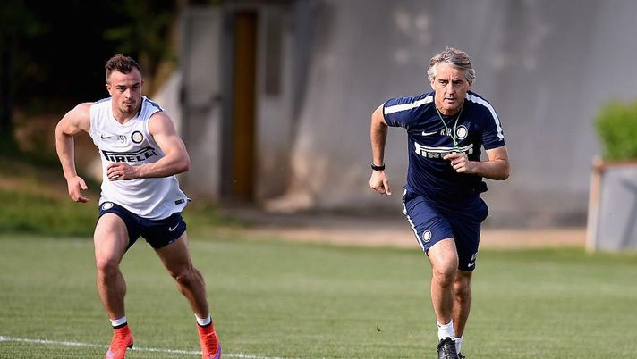 Mancini e Shaqiri ai tempi dell'Inter (Getty Images) Mancini e Shaqiri ai tempi dell'Inter (Getty Images)