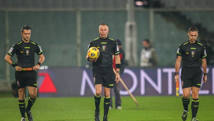 GERMOGLI PH: 16 DICEMBRE 2020 FIRENZE STADIO ARTEMIO FRANCHI SERIE A FIORENTINA VS SASSUOLO NELLA FOTO ARBITRI 
