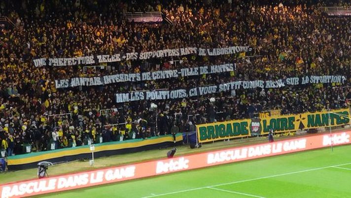 Il Prefetto ai tifosi del Nantes: “Niente bandiere e sciarpe nel centro di…Nantes…” - immagine 1