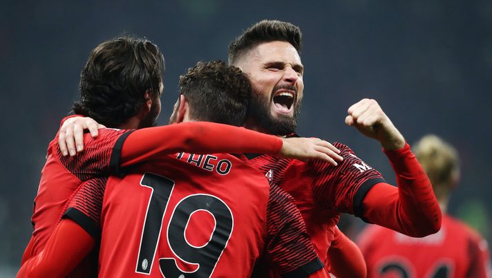 esultanza gol Theo Hernández AC Milan Milan-Roma 3-1 Serie A 2023-2024