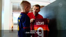 VIDEO / Roma, David incontra Dzeko a Trigoria: l’emozione del piccolo tifoso giallorosso