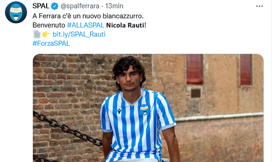 Spal, altro colpo in attacco: arriva Rauti- immagine 2