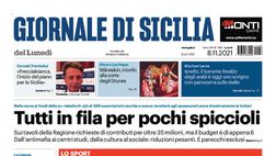 Prima Pagina, Giornale di Sicilia: “Tutti in fila per pochi spiccioli”