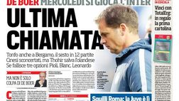 EDICOLA / CdS: de Boer si gioca l’Inter. Suning sconcertato, ma Thohir lo salva