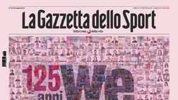 Prima Pagina, La Gazzetta dello Sport: “125 anni, we are the sport!”