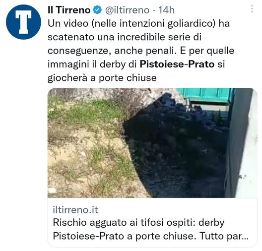 Pistoiese-Prato, un derby nel deserto: Prefettura in allarme, tifosi tutti fuori…- immagine 2