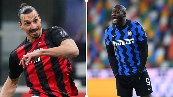 Ibrahimovic Lukaku Milan Inter derby 