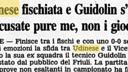 Accadde Oggi: 23.10.1998, Guidolin se la prende con i tifosi