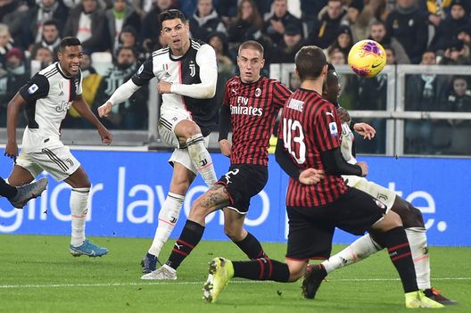 Cristiano Ronaldo al tiro durante Juventus-Milan (credits: GETTY Images) Cristiano Ronaldo al tiro durante Juventus-Milan (credits: GETTY Images)