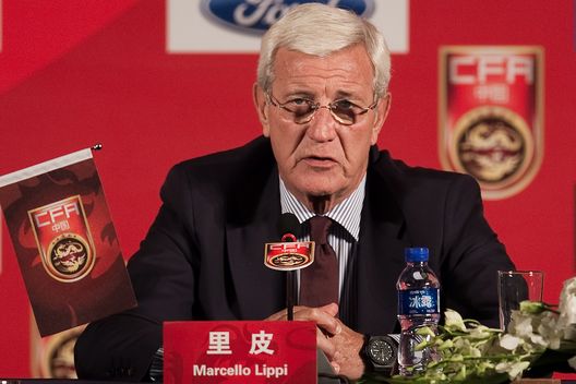 World Cup-winning Italian manager Marcello Lippi held first news conference on October 28 after his appointment as coach of China's struggling national football team. / AFP / NICOLAS ASFOURI (Photo credit should read NICOLAS ASFOURI/AFP/Getty Images) World Cup-winning Italian manager Marcello Lippi held first news conference on October 28 after his appointment as coach of China's struggling national football team. / AFP / NICOLAS ASFOURI (Photo credit should read NICOLAS ASFOURI/AFP/Getty Images)
