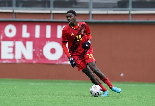 Noah Mbamba-Muanda (centrocampista Bruges), qui con la maglia del Belgio, obiettivo di calciomercato del Milan | AC Milan News (Getty Images) Noah Mbamba-Muanda Belgio Calciomercato AC Milan