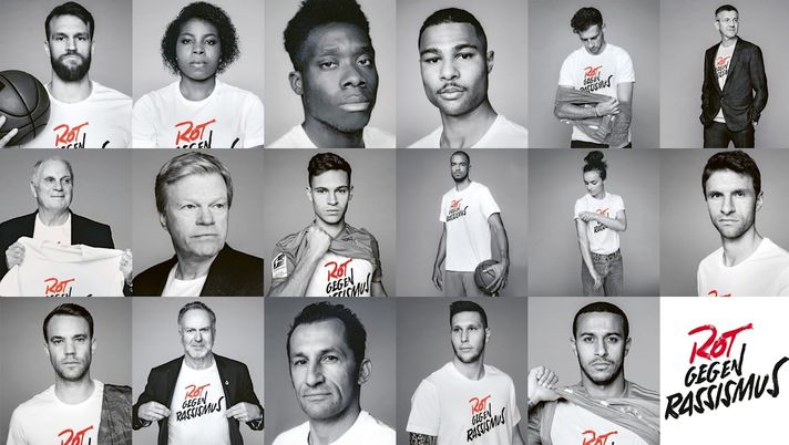 “Rot gegen Rassismus” è il nome della campagna lanciata dal Bayern 