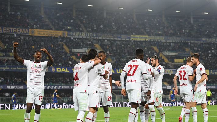 esultanza gol Tonali AC Milan Verona-Milan 1-2 Serie A 2022-2023