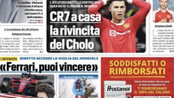 Prima Pagina, Corriere dello Sport: “Max, voglio la finale. CR7 a casa”