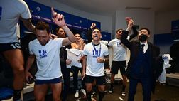 VIDEO / Supercoppa, festa Inter negli spogliatoi con la maglia celebrativa