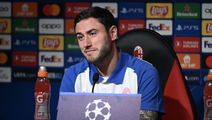 Davide Calabria AC Milan conferenza stampa Champions League