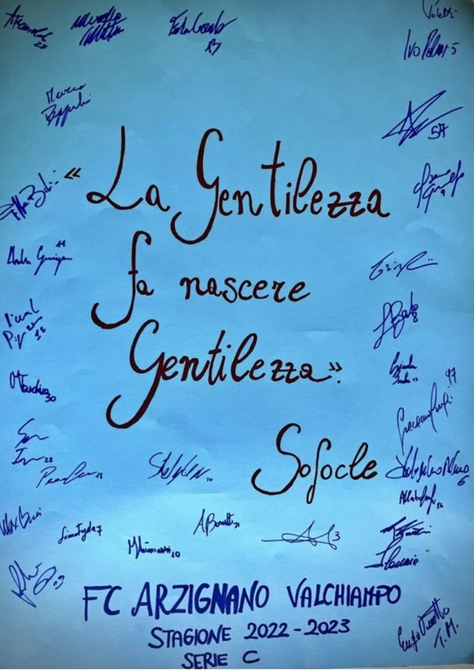 Serie C, da Arzignano l’Alfabeto della Gentilezza: il capitano ne è l’ambasciatore…- immagine 5