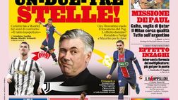 Prima Pagina, La Gazzetta dello Sport: “Un-due-tre stelle! CR7, Mbappé, Icardi: che giro”