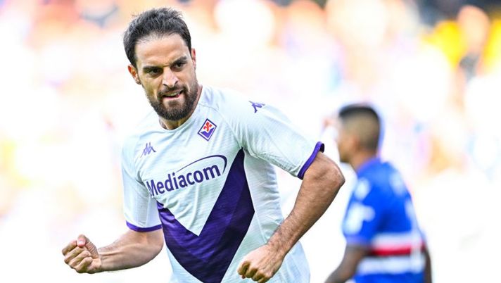 GENOA, ITALY - NOVEMBER 06: Giacomo Bonaventura of Fiorentina celebrates after scoring a goal during the Serie A match between UC Sampdoria and ACF Fiorentina at Stadio Luigi Ferraris on November 6, 2022 in Genoa, Italy. (Photo by Simone Arveda/Getty Images) Ecco undici scommesse per la 19a giornata di Serie A: non solo top player- immagine 1