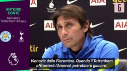 VIDEO Leicester-Tottenham, Conte e calciomercato: “Vlahovic e Arsenal? Rispondo così”