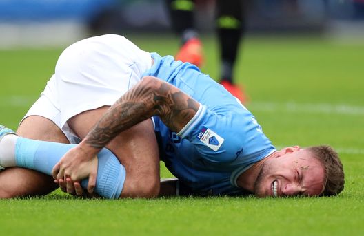 ROME, ITALY - JANUARY 08: Ciro Immobile of SS Lazio reacts during the Serie A match between SS Lazio and Empoli FC at Stadio Olimpico on January 08, 2023 in Rome, Italy. (Photo by Paolo Bruno/Getty Images) Immobile