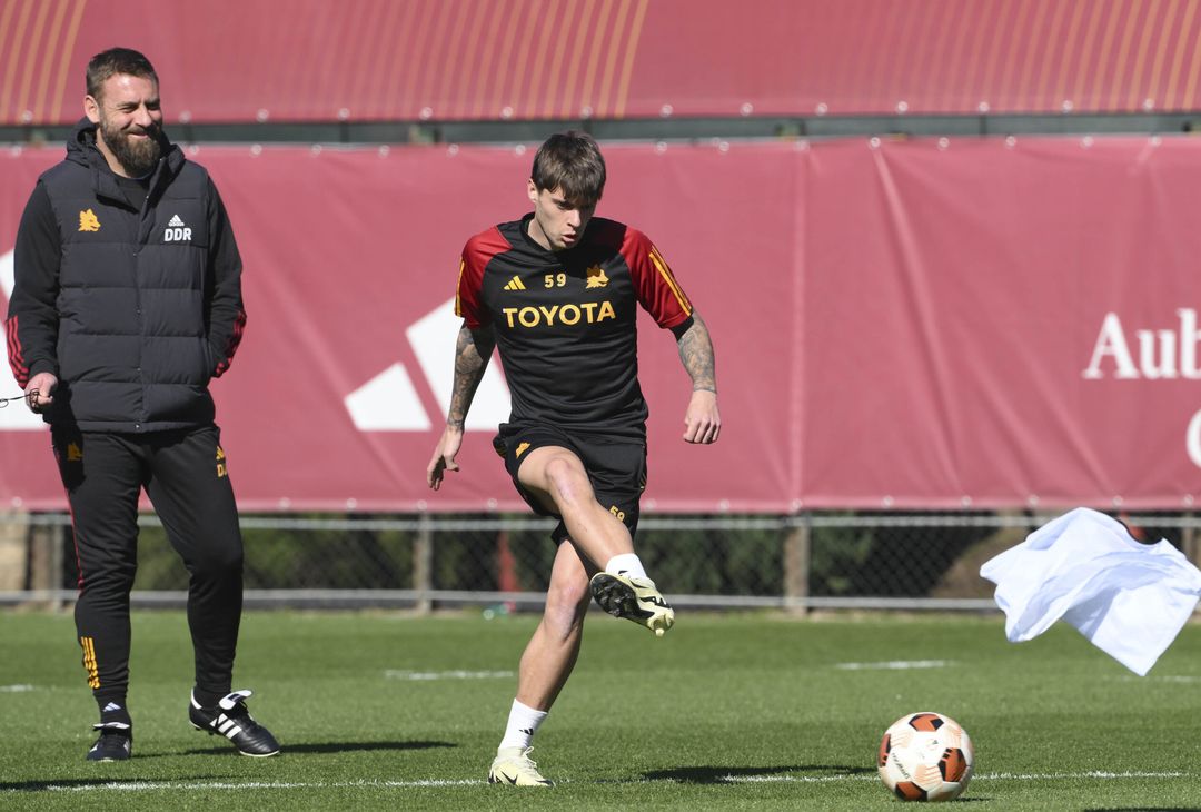 Roma, la rifinitura alla vigilia della gara con il Feyenoord – FOTOGALLERY - immagine 19