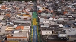 Qatar 22, un intero quartiere di San Paolo colorato verdeoro