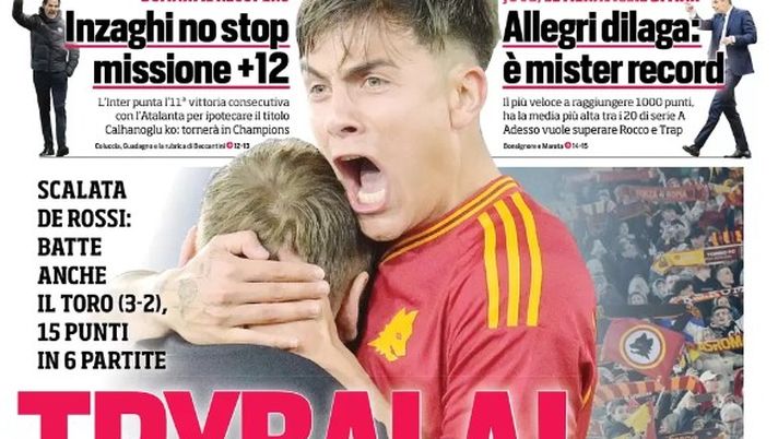 EDICOLA / CdS: Inter, Inzaghi no stop. Missione +12. Calhanoglu torna in CL - immagine 1